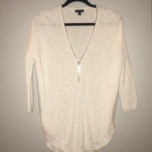 Zip front sweater